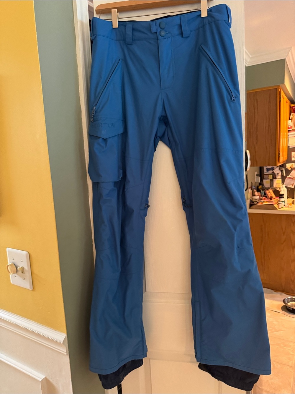 Burton Men's Blue Cargo Snow Pants
